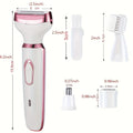 HOMEFISH 4 in 1 Electric Razor for Shaver Lady Shaver Body for Armpit Bikini Arm Leg Face Mustache Portable Painless