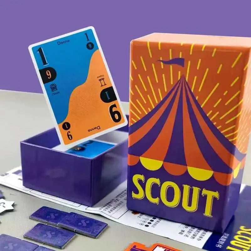 Scout Card Game – Fun Strategy Party Card Game for Couples, Friends & Family | Portable Poker-Style Deck Game for 2-5 Players