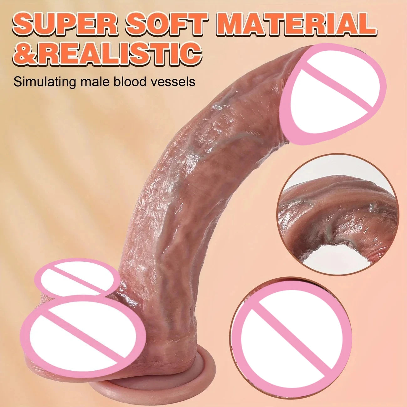 Super Realistic Dildo Waterproof Silicone Penis Adult Sex Toys Anal Vagina Masturbator Dildo with Suction Cup Cock Gode Massager