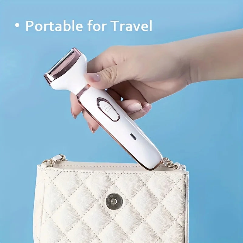HOMEFISH 4 in 1 Electric Razor for Shaver Lady Shaver Body for Armpit Bikini Arm Leg Face Mustache Portable Painless