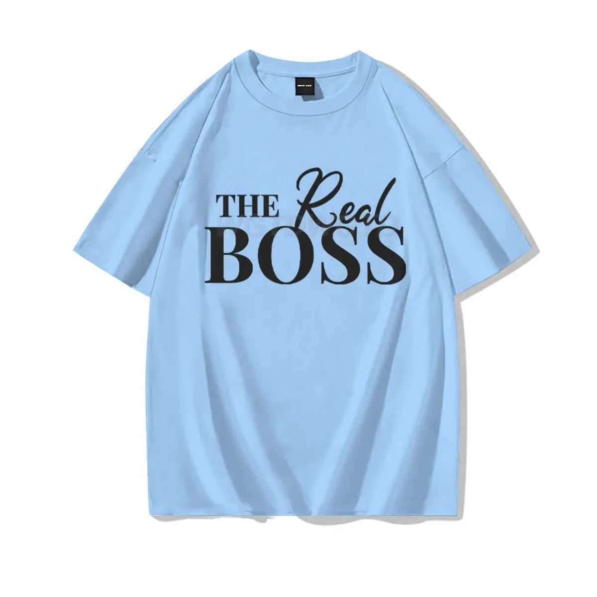 The Boss & The Real Boss Matching T-shirts Couples Matching Outfits Gifts Funny Letter Print Valentine's Day Men Women Clothing