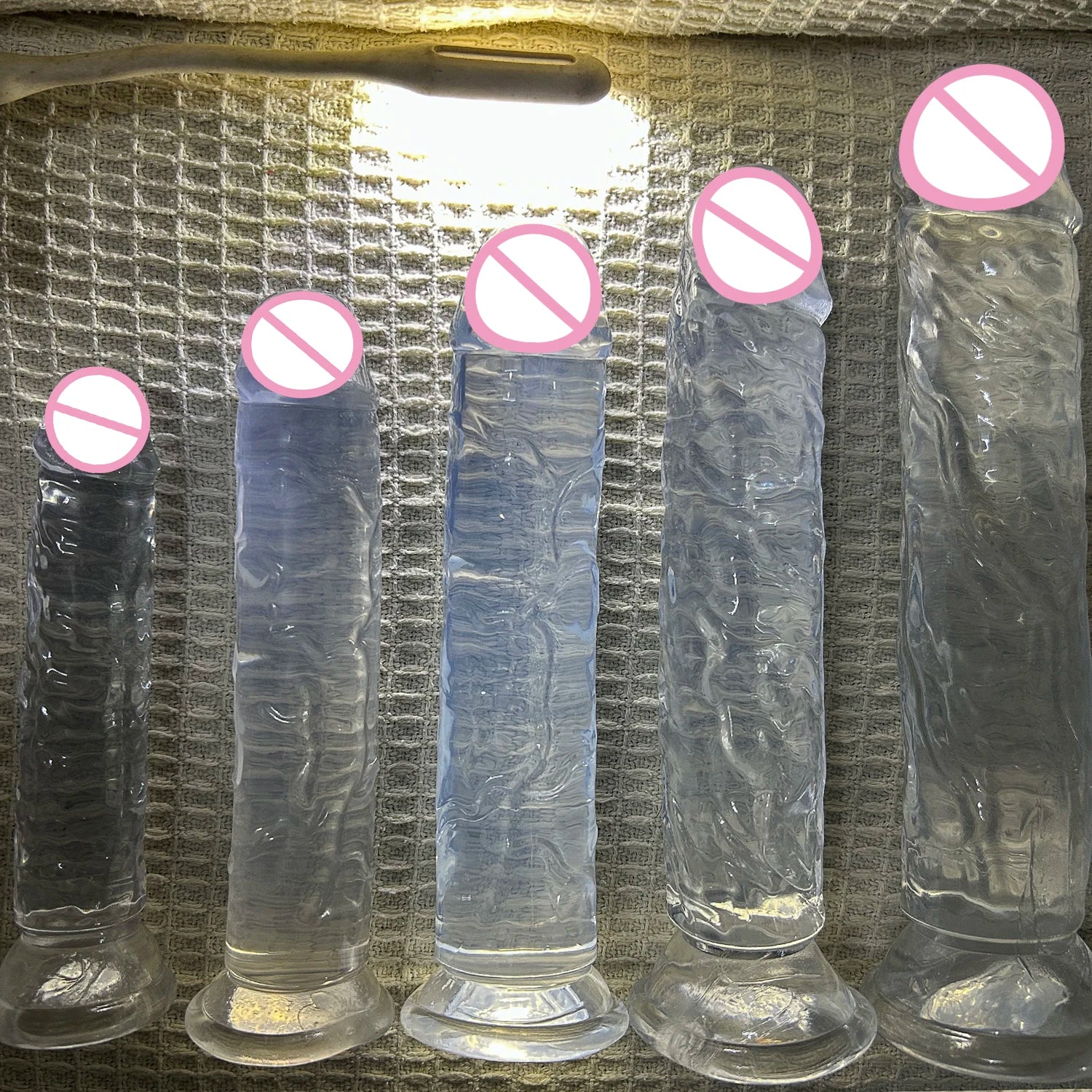 Realistic Jelly Dildo with Suction Cup – 6 Sizes for Women & Men