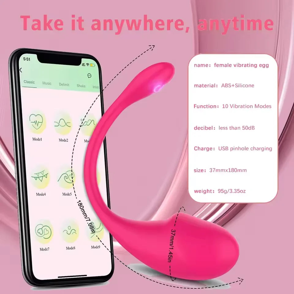 Wireless G Spot Vibrator for Women APP Bluetooth Vibrating Egg Clitoris Stimulator Dildo Wear Vagin Massger Adult Sex Toy Couple