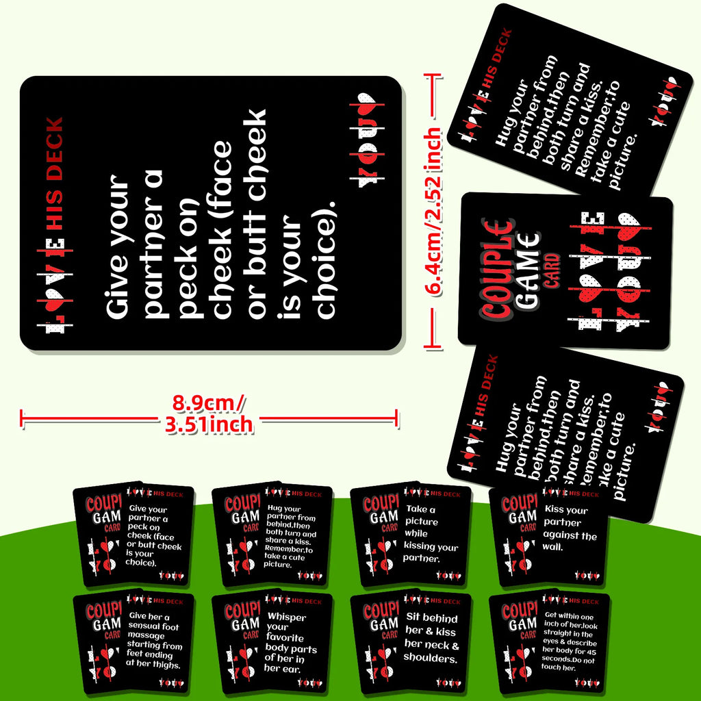 Couples Challenge Card Game – Fun Date Night Conversation & Relationship Building Cards | Interactive Game for Couples