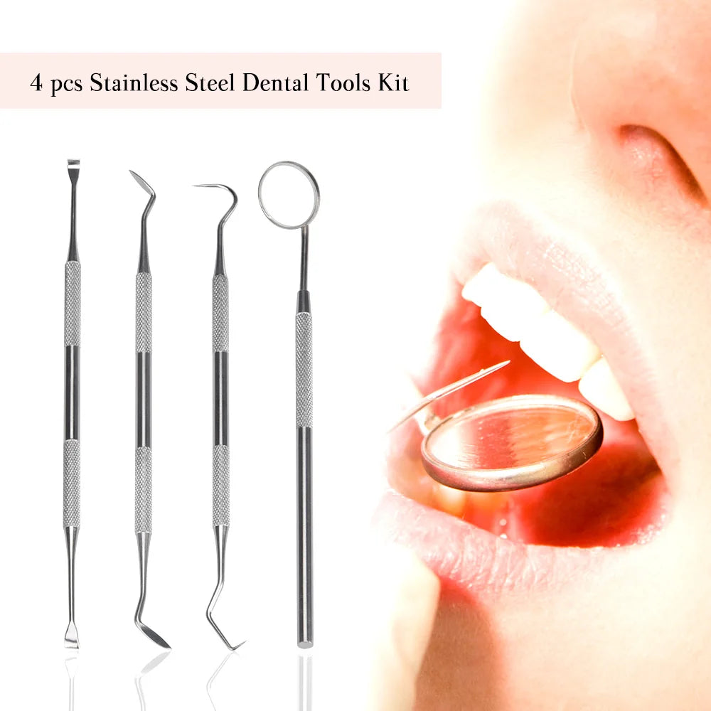 4 Modes Electric Tooth Polisher Teeth Whitening Strips Kit Plaque Calculus Tartar Remover Dental Stone Cleaner Dental Scaler