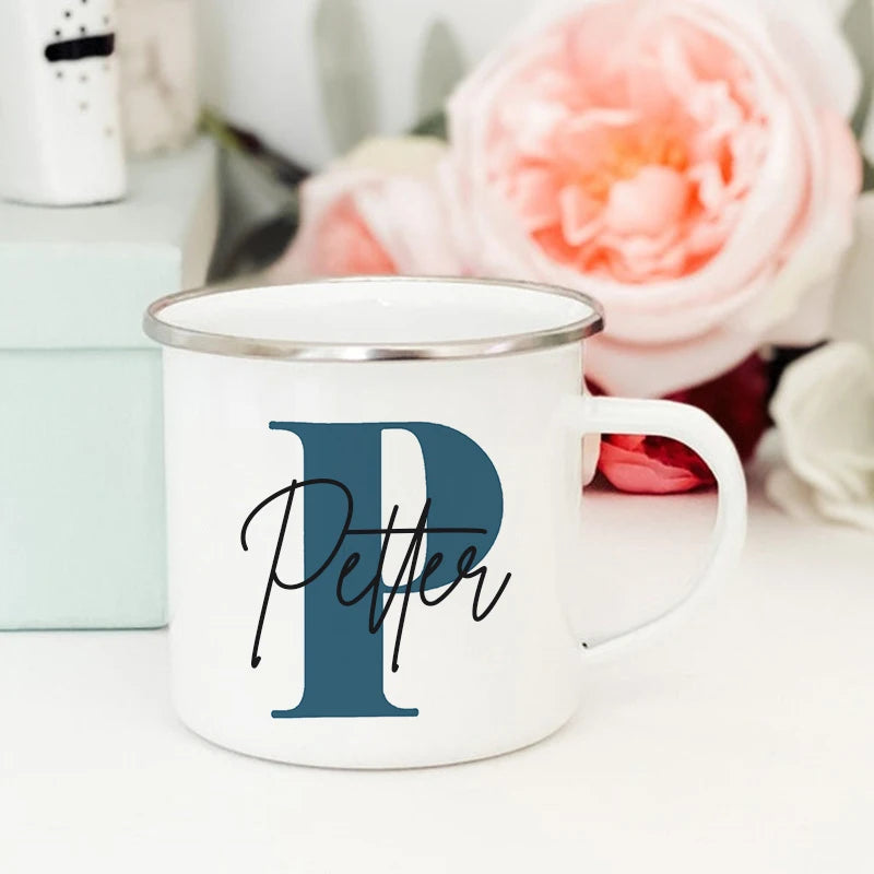 Personalized Mug Initial with Name Cup Custom Coffee Mugs Bachelorette Party Team Groomsman Cups Wedding Birthday Gifts for Men