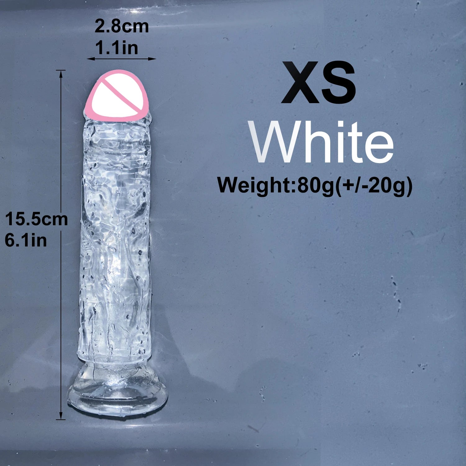 Realistic Jelly Dildo with Suction Cup – 6 Sizes for Women & Men