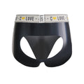 New Latex Buttocks Hollow Briefs Silky Mens Sexy Erotic Underwear Rubber Convex Pouch Panties Oil Shiny Male Lingerie Slip Homme