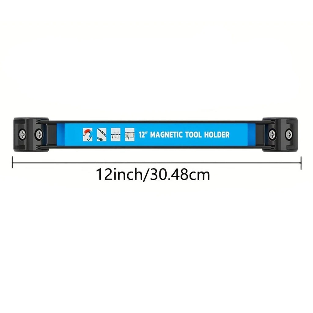12 inch Magnetic Tool Holder Heavy Duty Tool Bar,Space Saving Metal Organizer Rack Tool for Workshop Garage Home