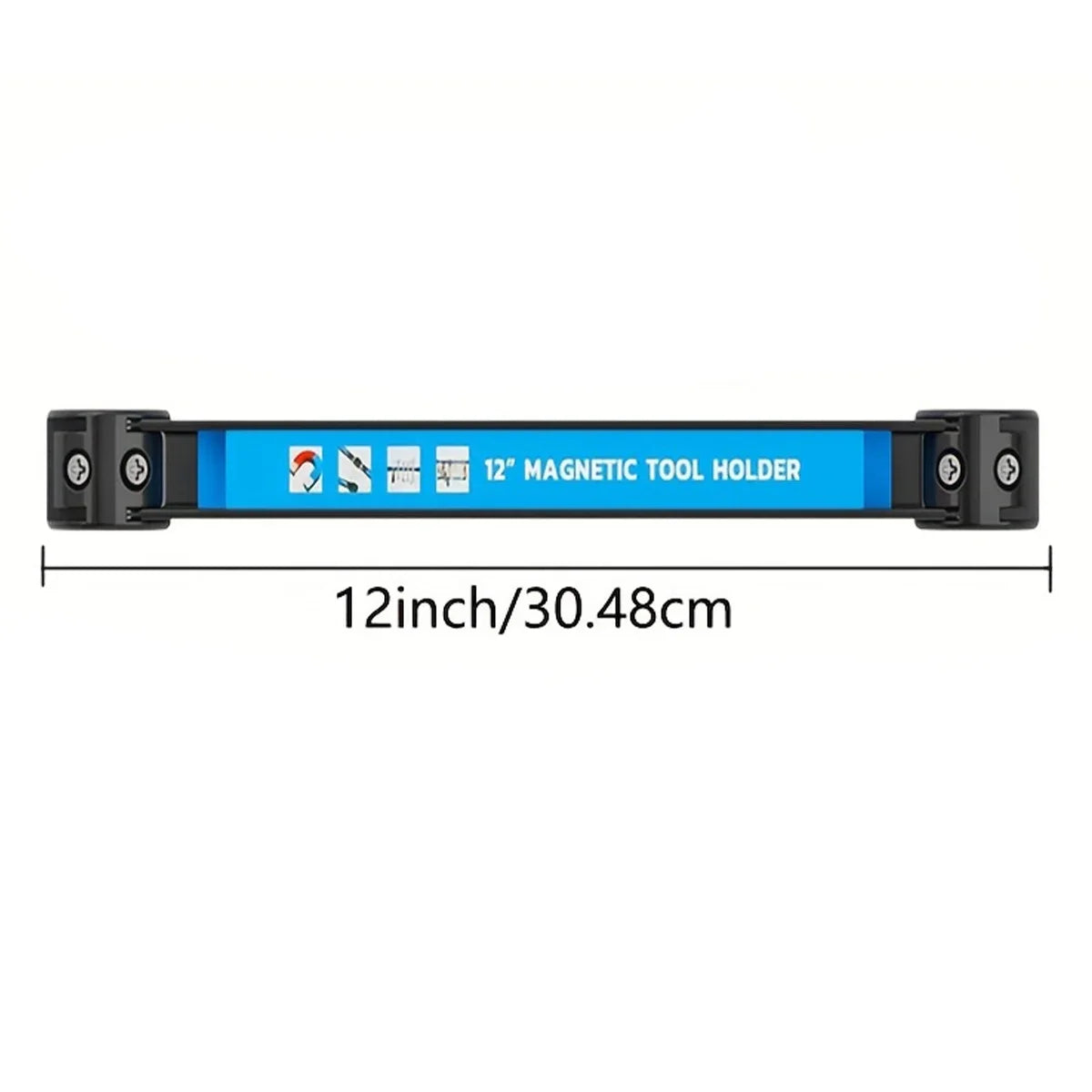 12 inch Magnetic Tool Holder Heavy Duty Tool Bar,Space Saving Metal Organizer Rack Tool for Workshop Garage Home