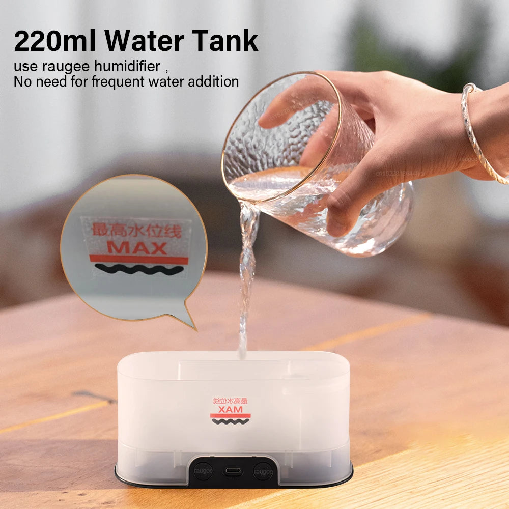 Colorful Flames Air Humidifier Essential Oils Humidifiers Flame Aroma Humidifier Fragrance Diffuser Home Aromatherapy Diffuser