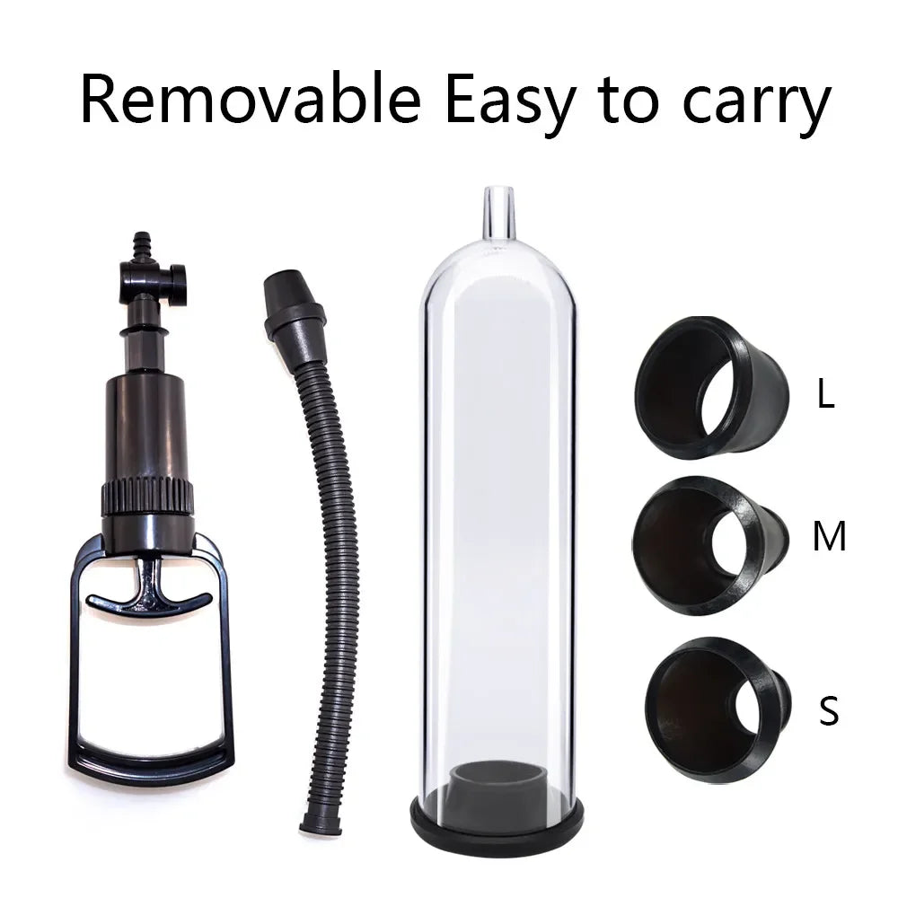 Adult Toy Penis Pump Male Masturbator for Adult Entertainment Penis Pump Increase Cock Length Enlarger Erotic For Adult Men 18+