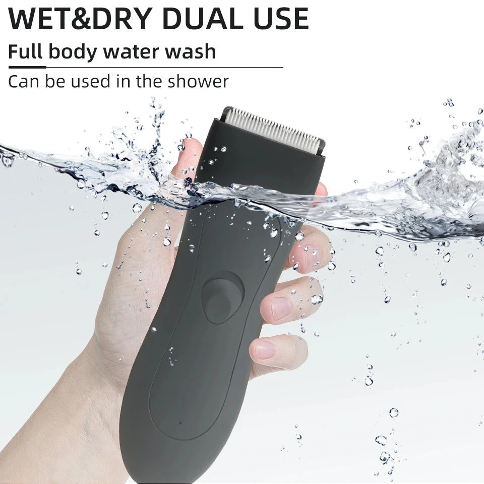 HOMEFISH Body Shaver Groomer Arm Beard Razor & Mens Body Hair Trimmer for Men Balls Women Lady Shaver Hair Removal Trimmer Groin