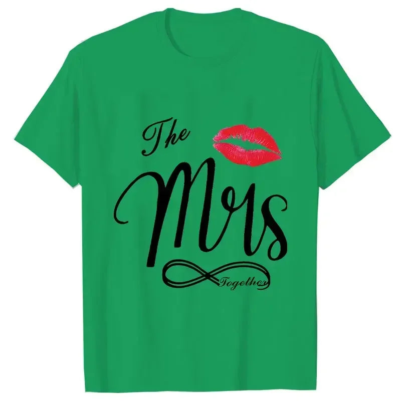 Couple Matching Shirts Outfits Set for Couples Him and Her Husband Wife T-shirts Anniversary Gifts Clothes Dating Couples Tshirt