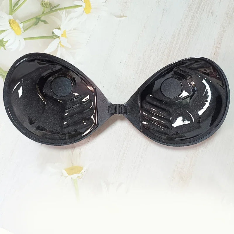 Palm Push Up Invisible Silicone Bra Womens Chest Stickers Lift Up Self Adhesive Bra Cover Bra Silicone Pad Sexy Strapless Breast