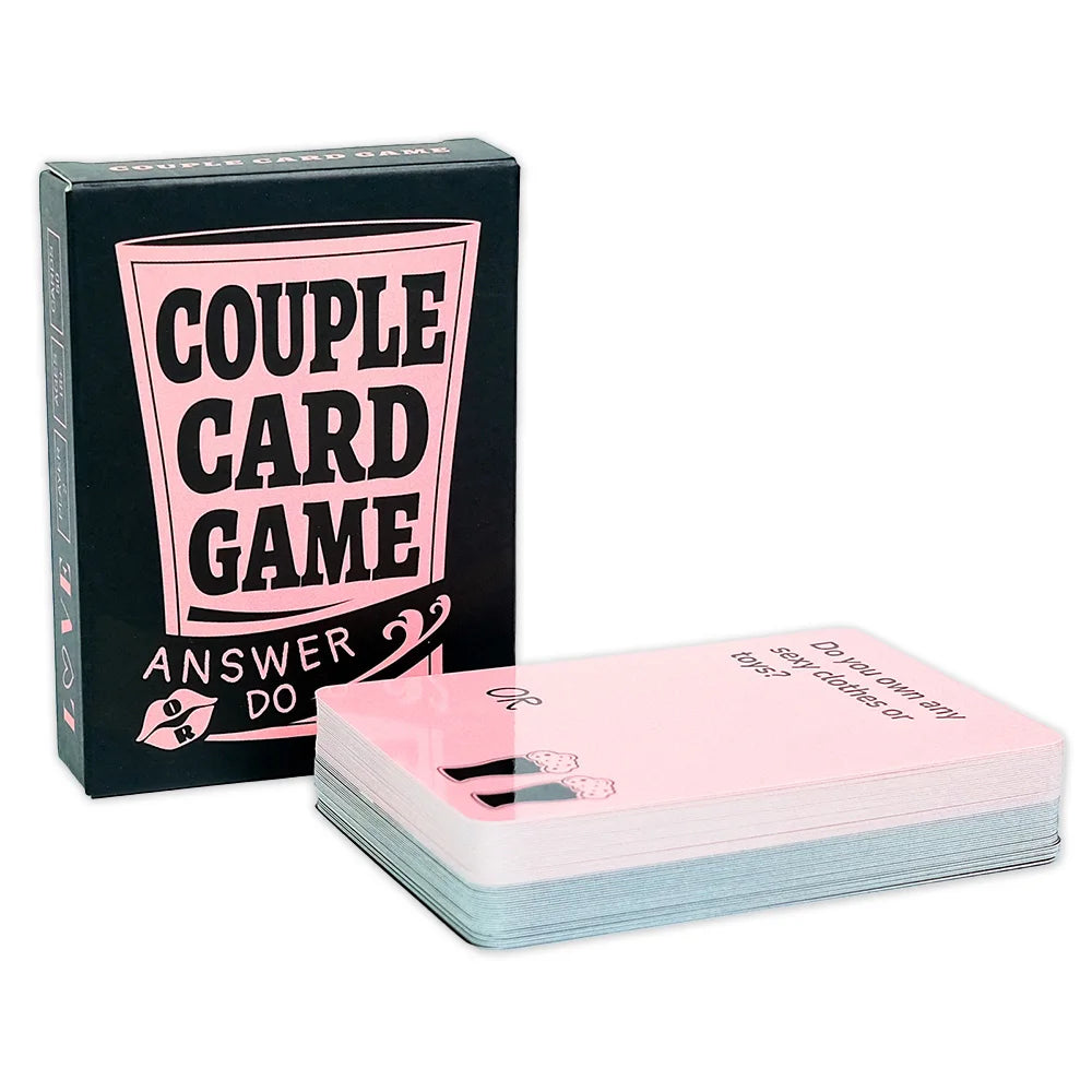Couple Card Game Romantic Truth or Dare Drinking Game for Adults Date Night Activity Anniversary Valentine Gift 50Pcs