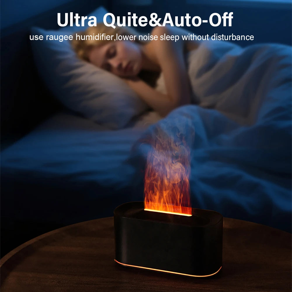 Colorful Flames Air Humidifier Essential Oils Humidifiers Flame Aroma Humidifier Fragrance Diffuser Home Aromatherapy Diffuser
