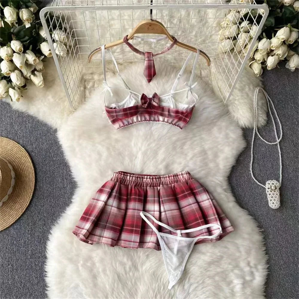 Female Sleevless Halter Playsuits Lace Sheer Open Crotch Lingerie Rompers Women Erotic Hollow Out Sexy Bodysuits Bow Jumpsuit