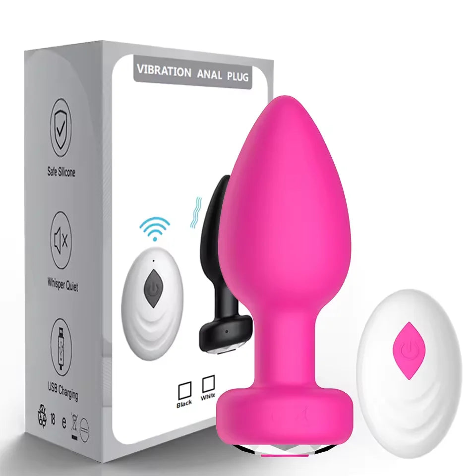 Anal Plug Vibrator Wireless Butt Plug Prostate Vibrating Massager APP Remote Control Female Masturbator Sex Toys for Women Men