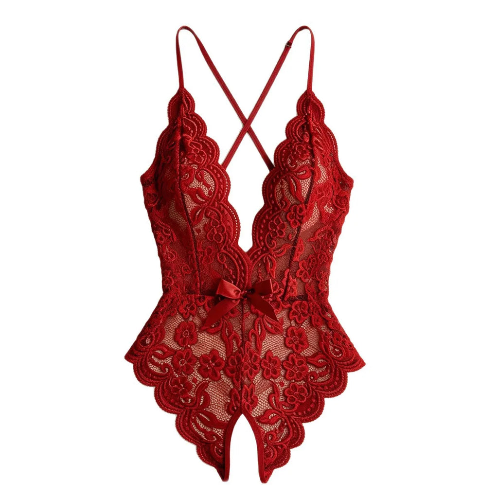 Sexy Lingerie For Women Lace Sex Underwear Teddy Babydoll Dress Open Erotic Costumes Exotic Wedding Bodysuits