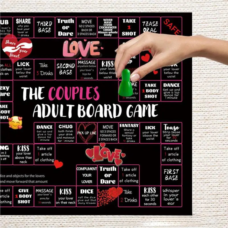 Couples Date Night Board Game – Romantic Relationship Building Game for Couples | Fun Interactive Game for Husband, Wife, Boyfriend & Girlfriend
