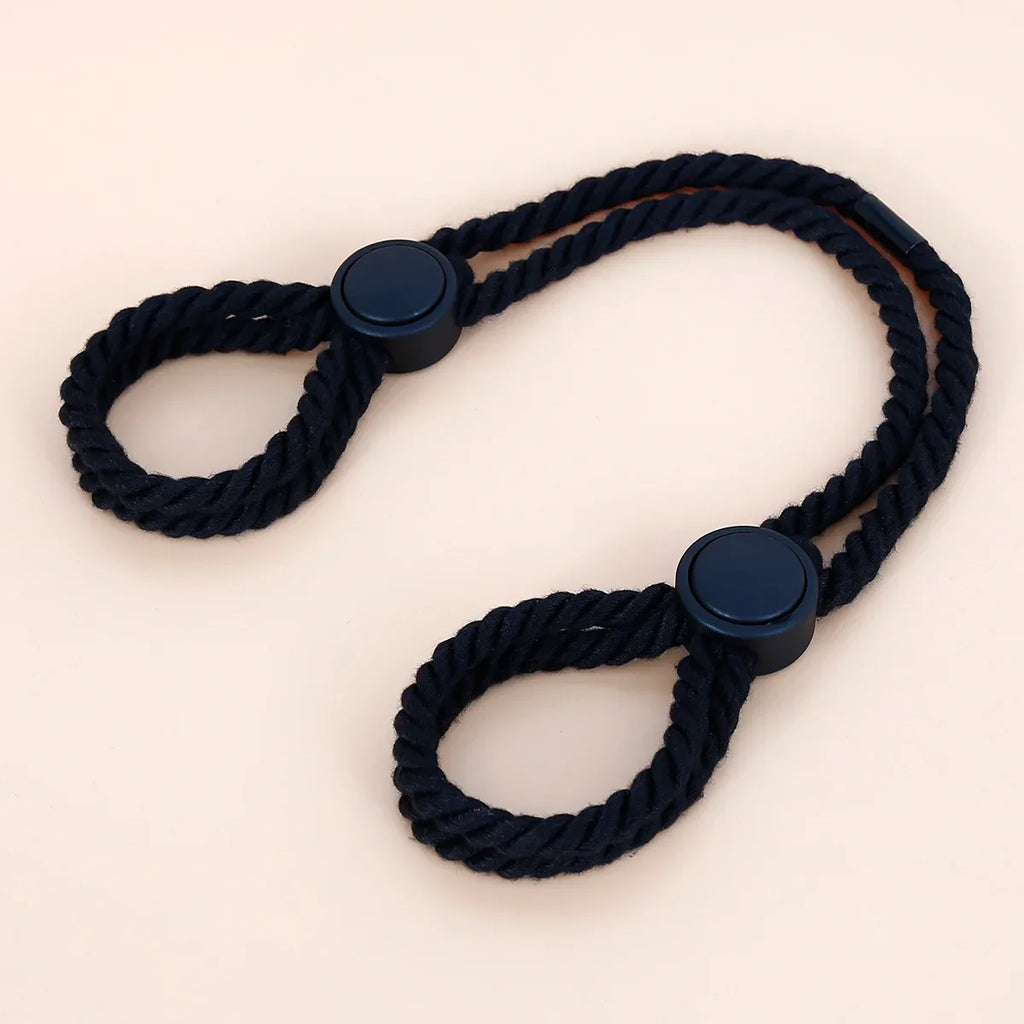 BDSM Adjustable Rope Handcuffs - Fetish Restraints Hand Shackles, Exotic Bondage Cuffs, Adult SM Game for Women Couples