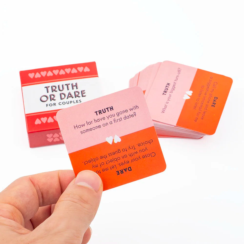 Truth or Dare for Couples Card Game – 51 Fun Date Night Challenges & Questions | Adult Party Game for Couples