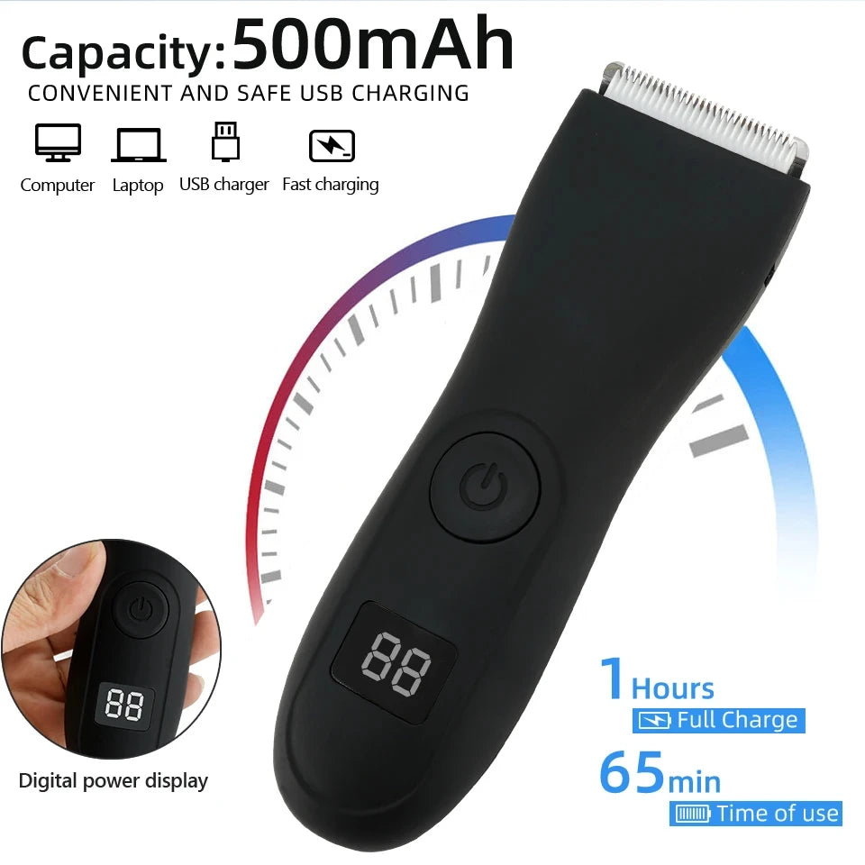 HOMEFISH Body Shaver Groomer Arm Beard Razor & Mens Body Hair Trimmer for Men Balls Women Lady Shaver Hair Removal Trimmer Groin