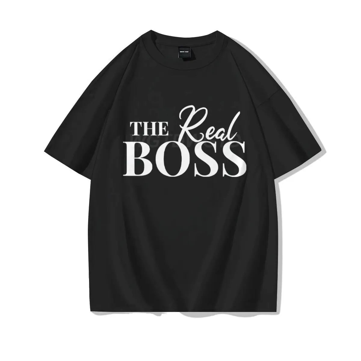 The Boss & The Real Boss Matching T-shirts Couples Matching Outfits Gifts Funny Letter Print Valentine's Day Men Women Clothing