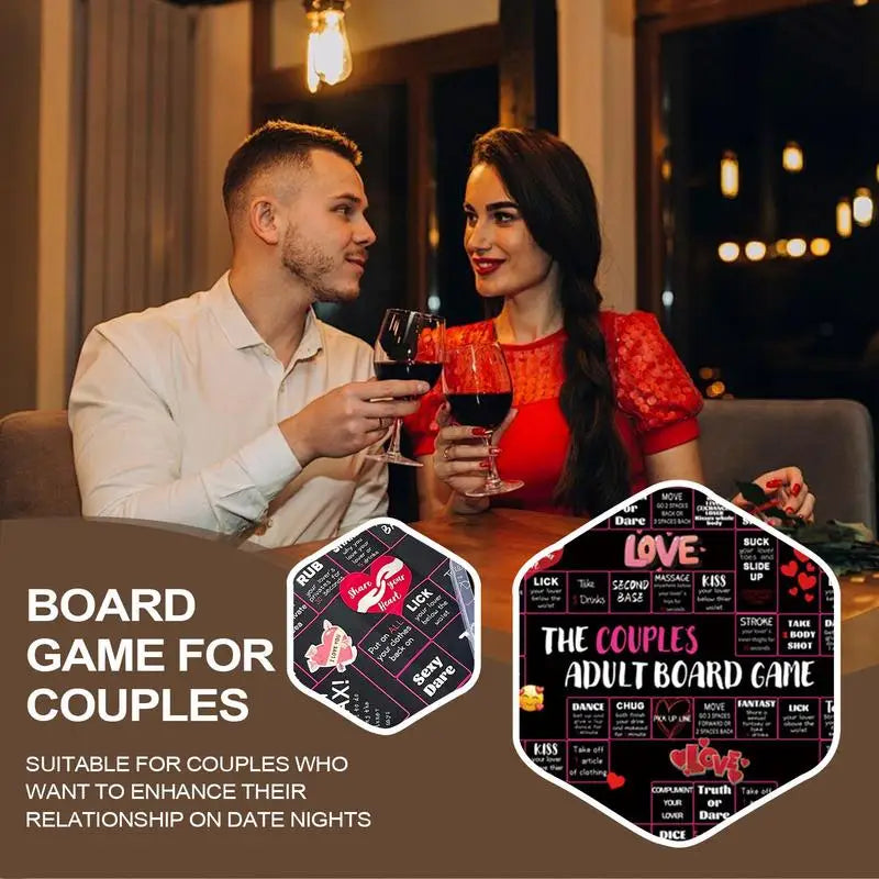 Couples Date Night Board Game – Romantic Relationship Building Game for Couples | Fun Interactive Game for Husband, Wife, Boyfriend & Girlfriend