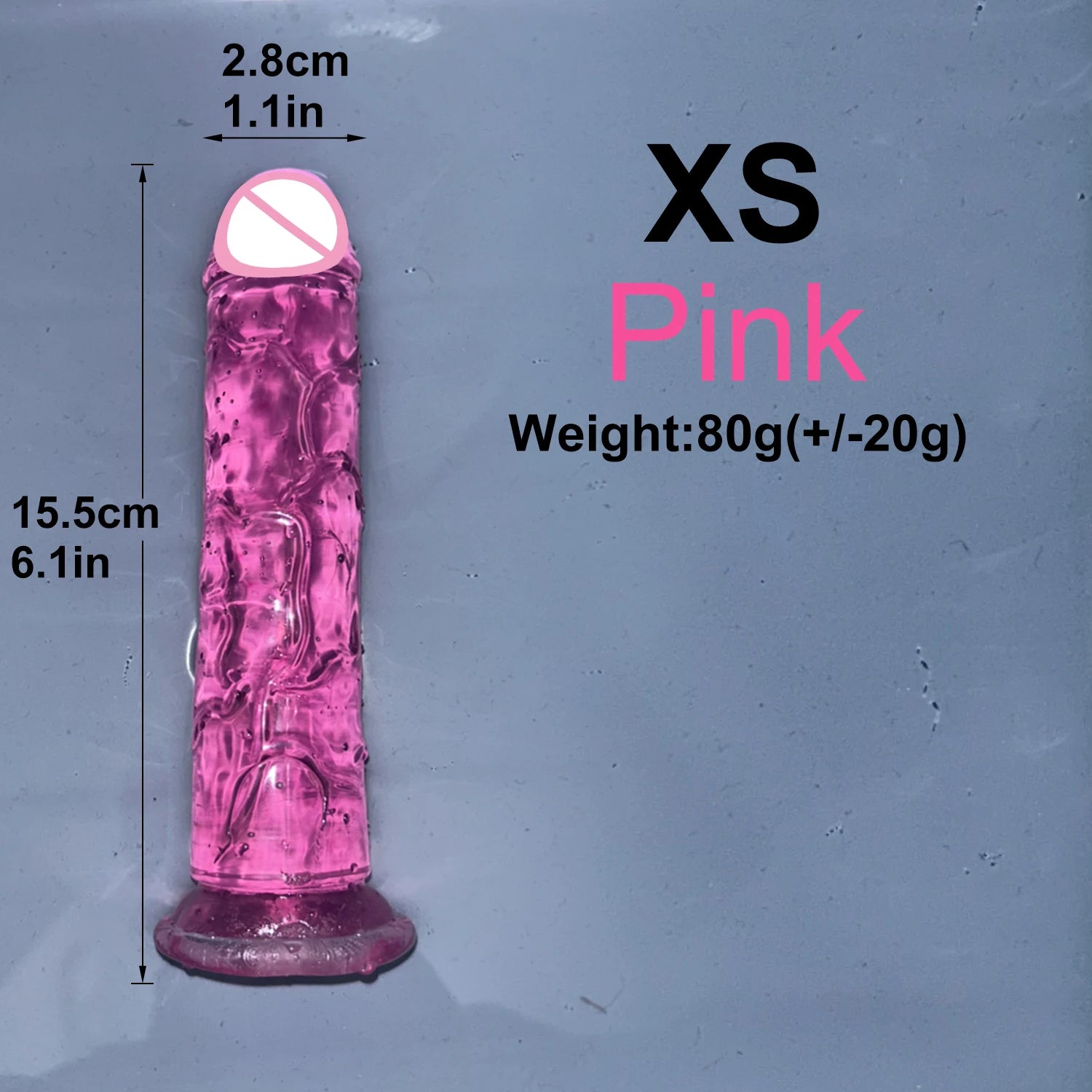 Realistic Jelly Dildo with Suction Cup – 6 Sizes for Women & Men