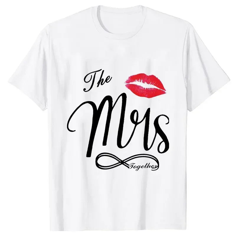Couple Matching Shirts Outfits Set for Couples Him and Her Husband Wife T-shirts Anniversary Gifts Clothes Dating Couples Tshirt