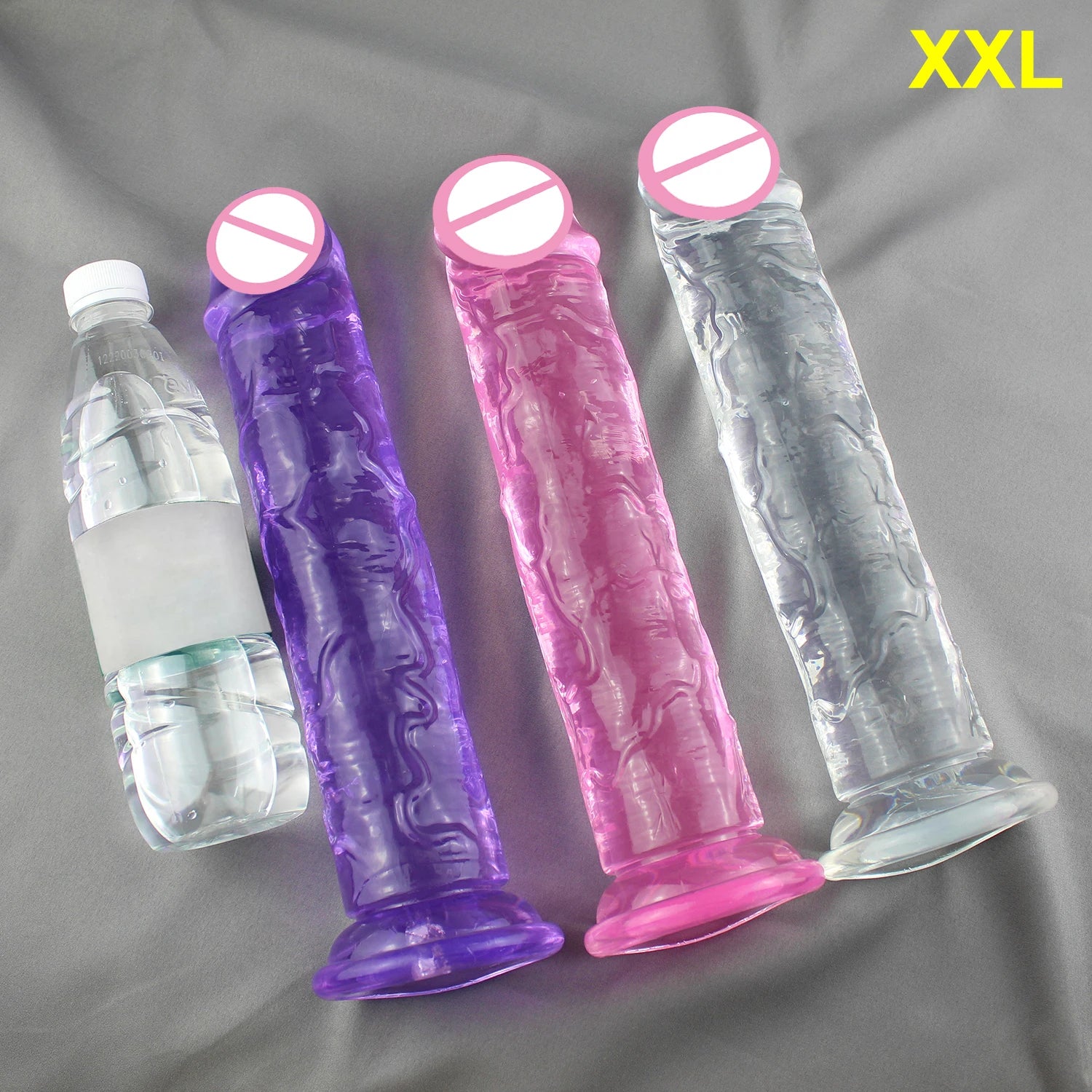 Realistic Jelly Dildo with Suction Cup – 6 Sizes for Women & Men