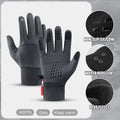 Autumn Winter Outdoor Cycling Gloves Gym Fitness Sports Running Warm Touch Screen Nonslip Gloves Motorcycle Gloves Men Black