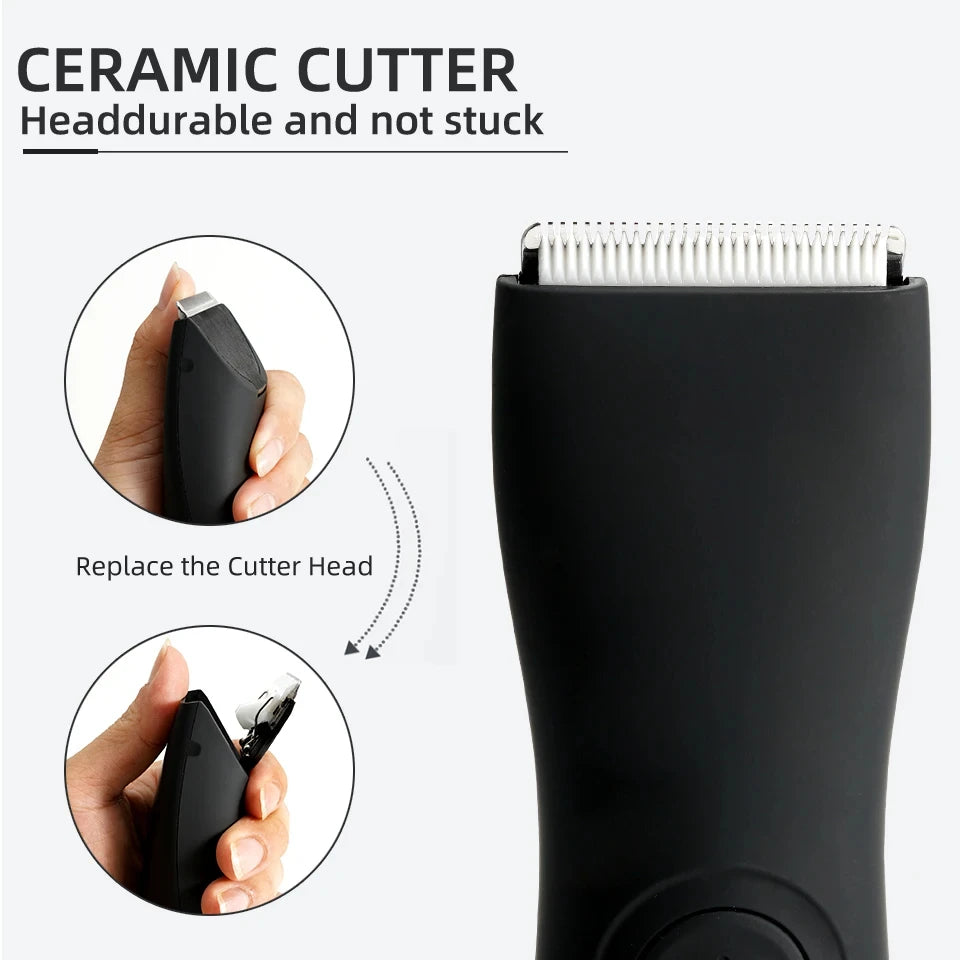 HOMEFISH Body Shaver Groomer Arm Beard Razor & Mens Body Hair Trimmer for Men Balls Women Lady Shaver Hair Removal Trimmer Groin